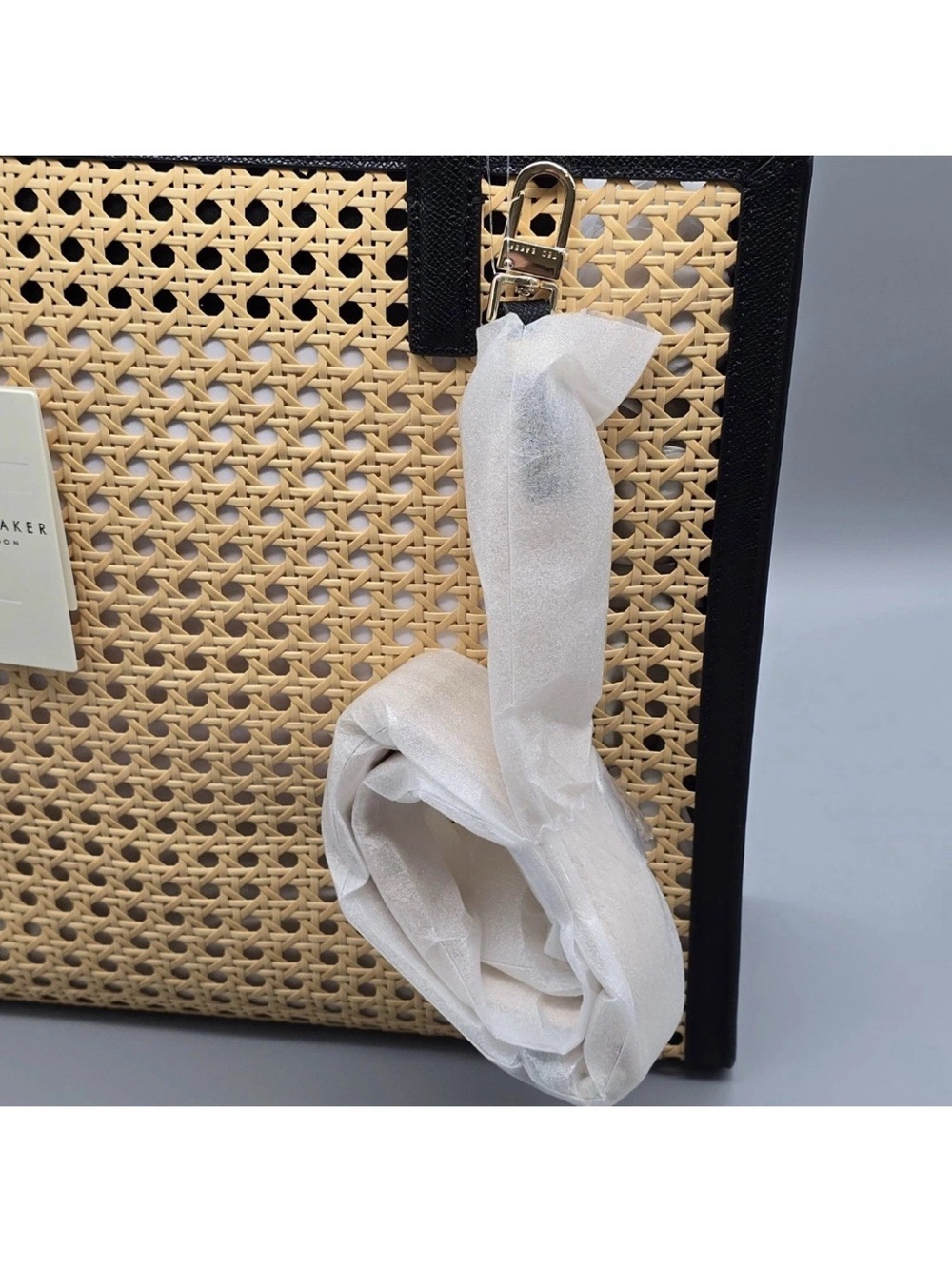 Ted Baker Flo June Wicker Tote Bag | NWT - Picture 16 of 16